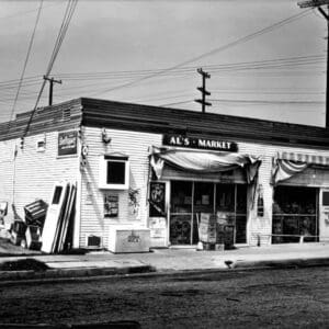 Julius Shulman - Vest Pocket Camera. "Al's Market." Early Los Angeles, Ca. 1933
