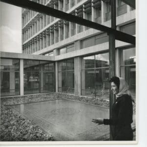 Julius Shulman - 2 Prints. "Hebrew University." Jerusalem, Israel. Karmi, Melzer & Karmi 1959