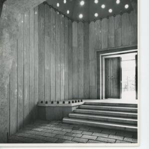 Julius Shulman - 2 Prints. "Rothschild Memorial." Ramat Hanadiv Gardens, Israel. Uriel Schiller 1959
