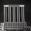 Julius Shulman - 4 Original Vintage Prints. Architectural Model. "Princess Reforma Hotel." Mexico City, Mexico. Killingsworth, Brady & Associates. 1971