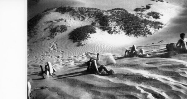 Julius Shulman - 2 Original Vintage Prints. "Playing On The Sand Dunes." Malibu, Ca. 1960