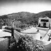 Julius Shulman - 2 Original Vintage Prints. "Pool House & Office with a View." Santa Monica Mountains (Los Angeles) Ca. 1951