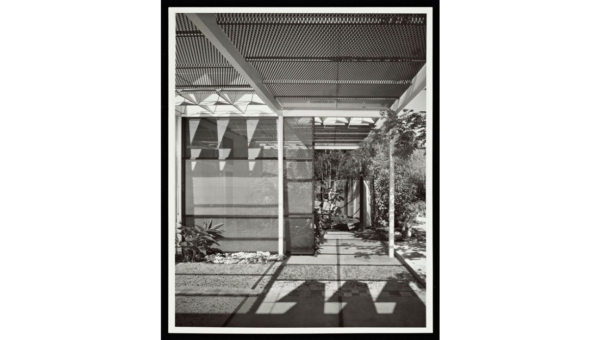 Julius Shulman - Original Vintage Print. "Eckbo House." Los Angeles, Ca. Eckbo, Dean & Williams. 1958