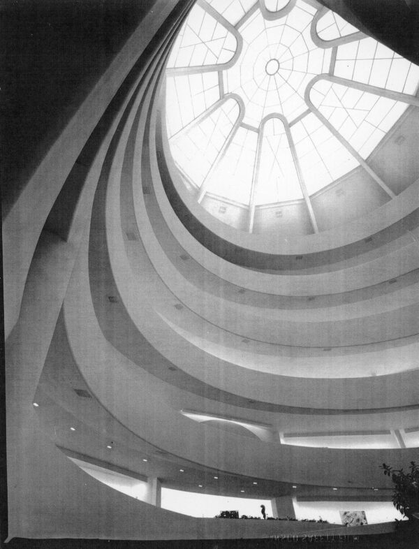 Julius Shulman - Original Vintage Print. "Solomon R. Guggenheim Museum." New York, NY. Frank L. Wright. 1959