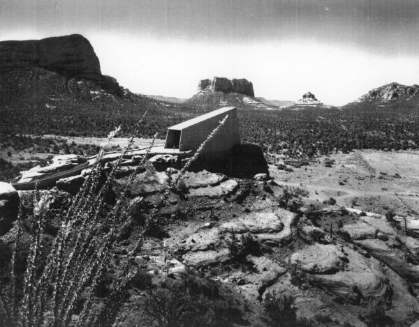 Julius Shulman - Original Vintage Print. "Chapel Of The Cross." Sedona, Arizona. Anshen & Allen. 1956