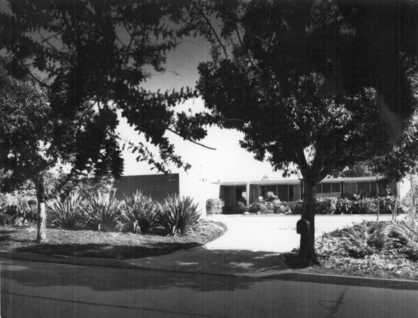 Julius Shulman - Original Vintage Print. "Zimmerman House." Los Angeles, Ca. Craig Ellwood. 1953