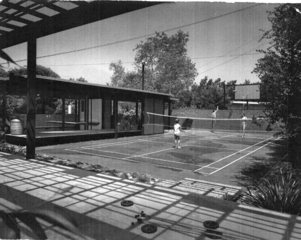 Julius Shulman - Original Vintage Print. "Mirman House". Arcadia (Los Angeles) Ca. Buff, Straub & Hensman. 1959