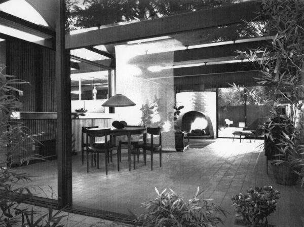 Julius Shulman - Original Vintage Print. "Case Study House #20. Bass House." Altadena (Los Angeles) Ca. Buff, Straub & Hensman. 1958