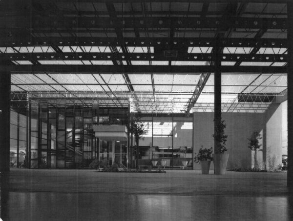 Julius Shulman - Original Vintage Print. "Union Service Center." Los Angeles, Ca. Smith & Williams. 1958