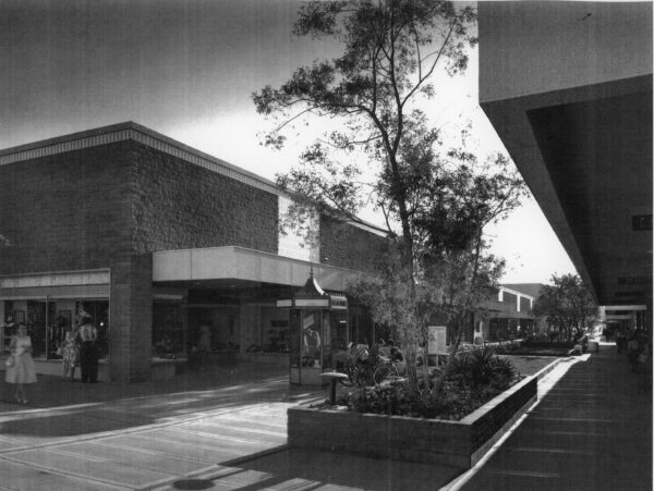 Julius Shulman - Original Vintage Print. "Bullock's Department Store." Santa Ana, Ca. Burke, Kober & Nicolais 1962