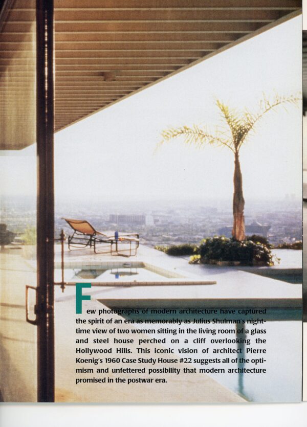 Julius Shulman - Magazine: Modernism Magazine. Several Articles & Pictures on Pierre Koenig's Works Memorialized by Shulman. Los Angeles, Ca. 2004 - Image 3