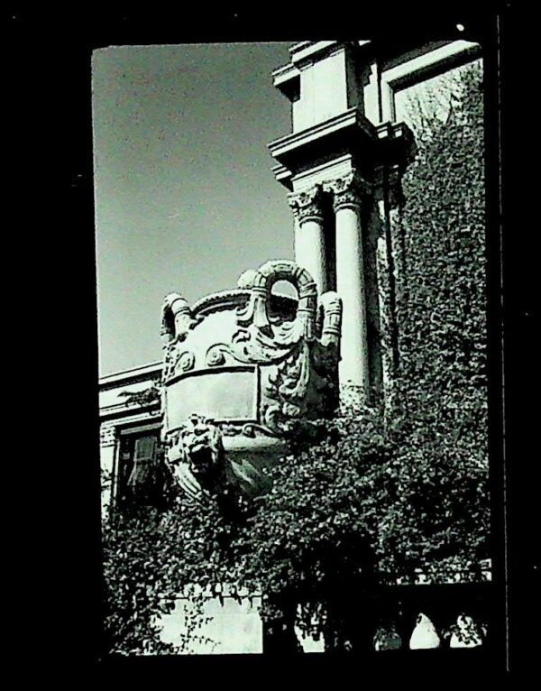 Julius Shulman - Vest Pocket Camera. "University of California Berkeley Women's Gymnasium Urn." Berkeley, Ca. 1936