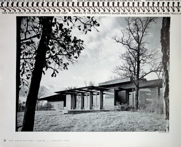 Spiral Bound Book - "The First Edition January 1938 Architectural Forum." Frank Lloyd Wright. Boston, MA. 1938 - Image 5